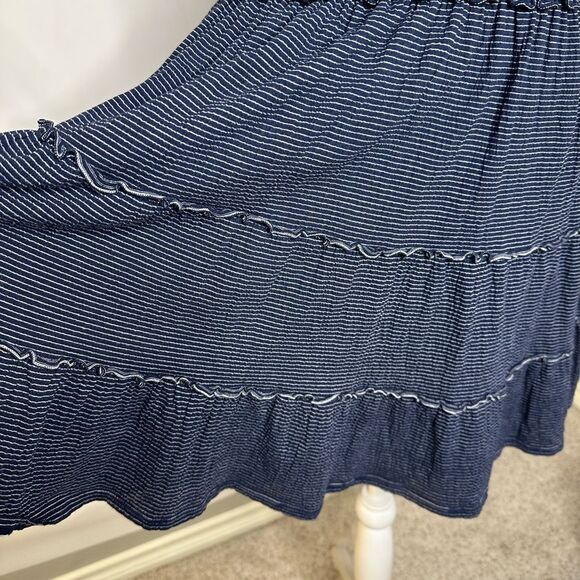 Max Studio Smoked Navy Blue Mini Dress Size M - Picture 7 of 10